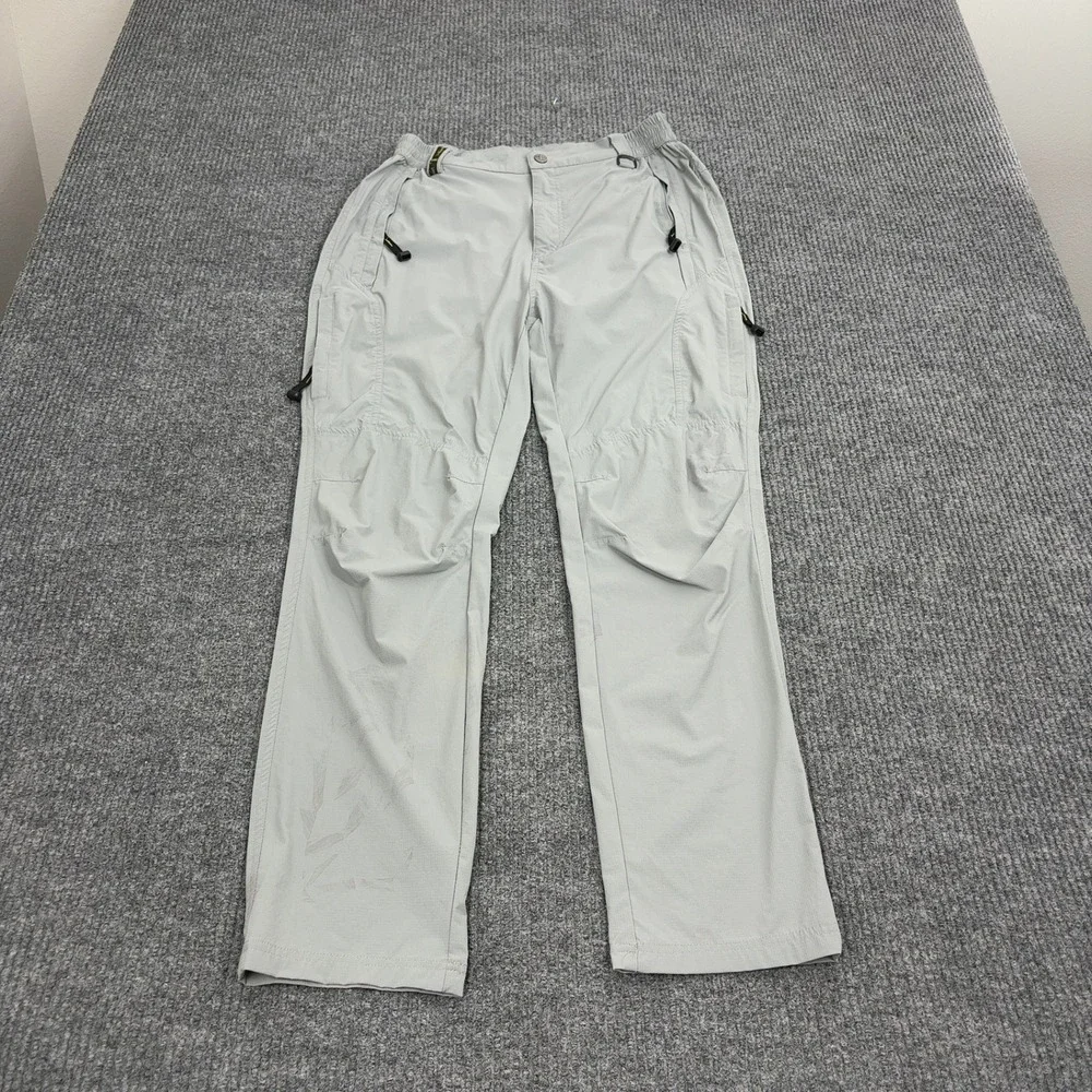 Outdoorsports Pants Mens S Gray‎ Nylon Spandex Lightweight Hiking Gorpcore Style